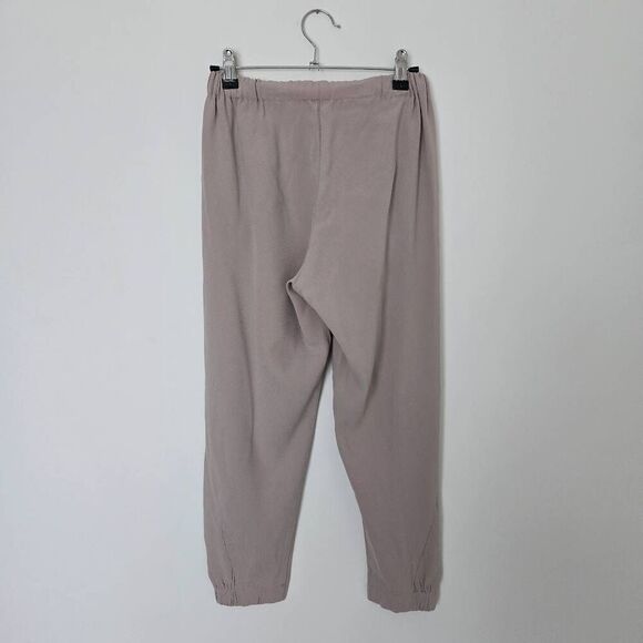 Aritzia Babaton Pants Womens 2XS Brown Pleated Pull On Elastic Waist Tapered Leg - Picture 7 of 7